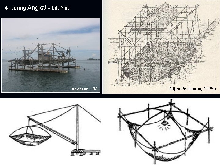 4. Jaring Angkat - Lift Net Andreas – R 4 Ditjen Perikanan, 1975 a