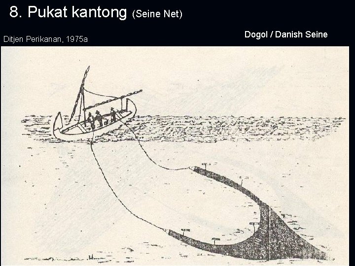 8. Pukat kantong (Seine Net) Ditjen Perikanan, 1975 a Dogol / Danish Seine 