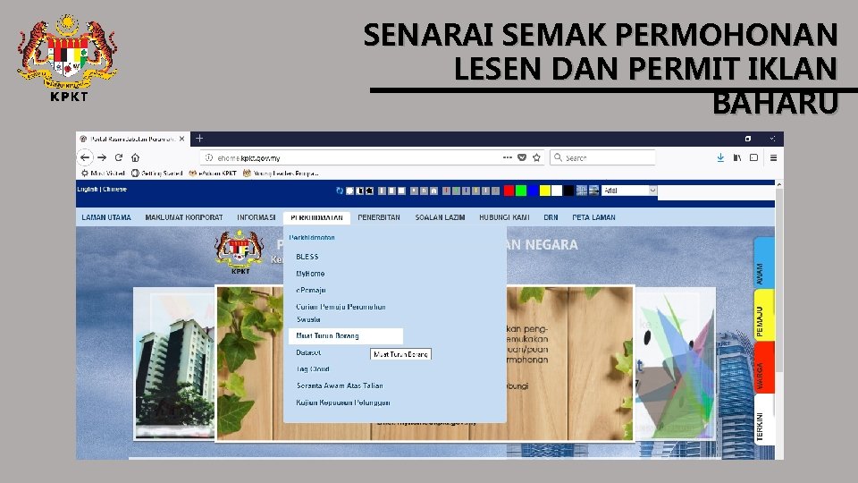 SENARAI SEMAK PERMOHONAN LESEN DAN PERMIT IKLAN BAHARU 