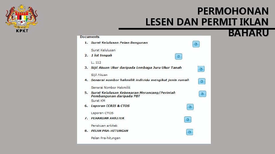 PERMOHONAN LESEN DAN PERMIT IKLAN BAHARU 