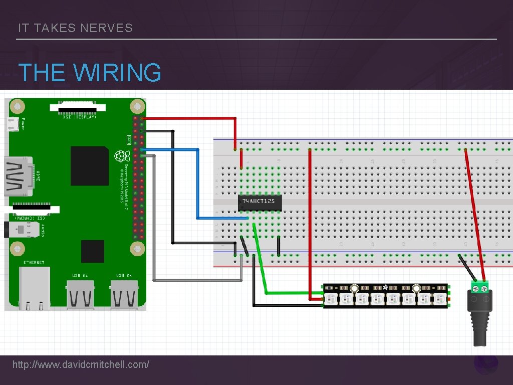 IT TAKES NERVES THE WIRING http: //www. davidcmitchell. com/ 