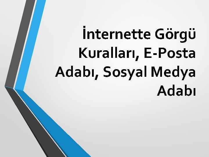 İnternette Görgü Kuralları, E-Posta Adabı, Sosyal Medya Adabı 