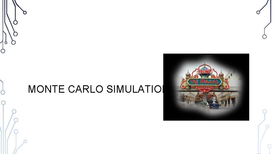 MONTE CARLO SIMULATION 