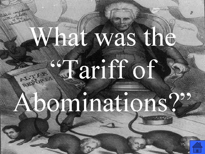 What was the “Tariff of Abominations? ” 
