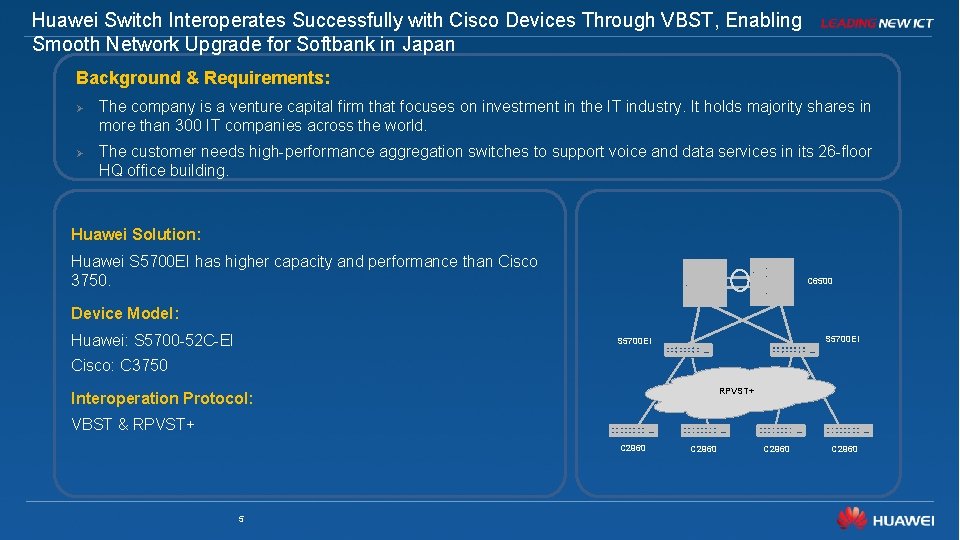 Huawei Switch Interoperates Successfully with Cisco Devices Through VBST, Enabling Smooth Network Upgrade for