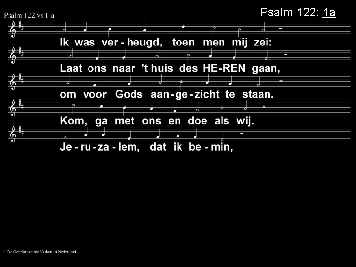Psalm 122: 1 a 