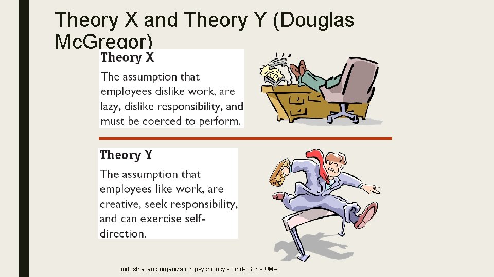 Theory X and Theory Y (Douglas Mc. Gregor) industrial and organization psychology - Findy