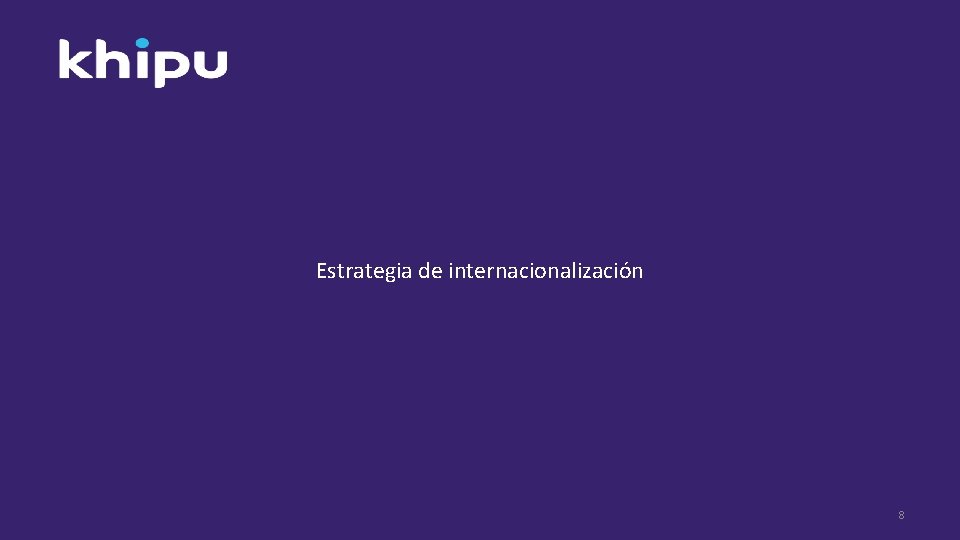 Estrategia de internacionalización 8 