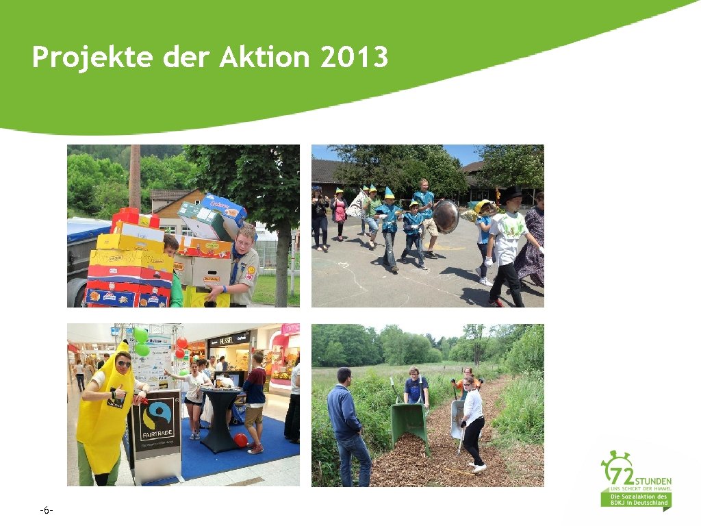 Projekte der Aktion 2013 -6 - 