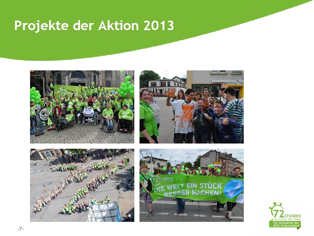 Projekte der Aktion 2013 -7 - 