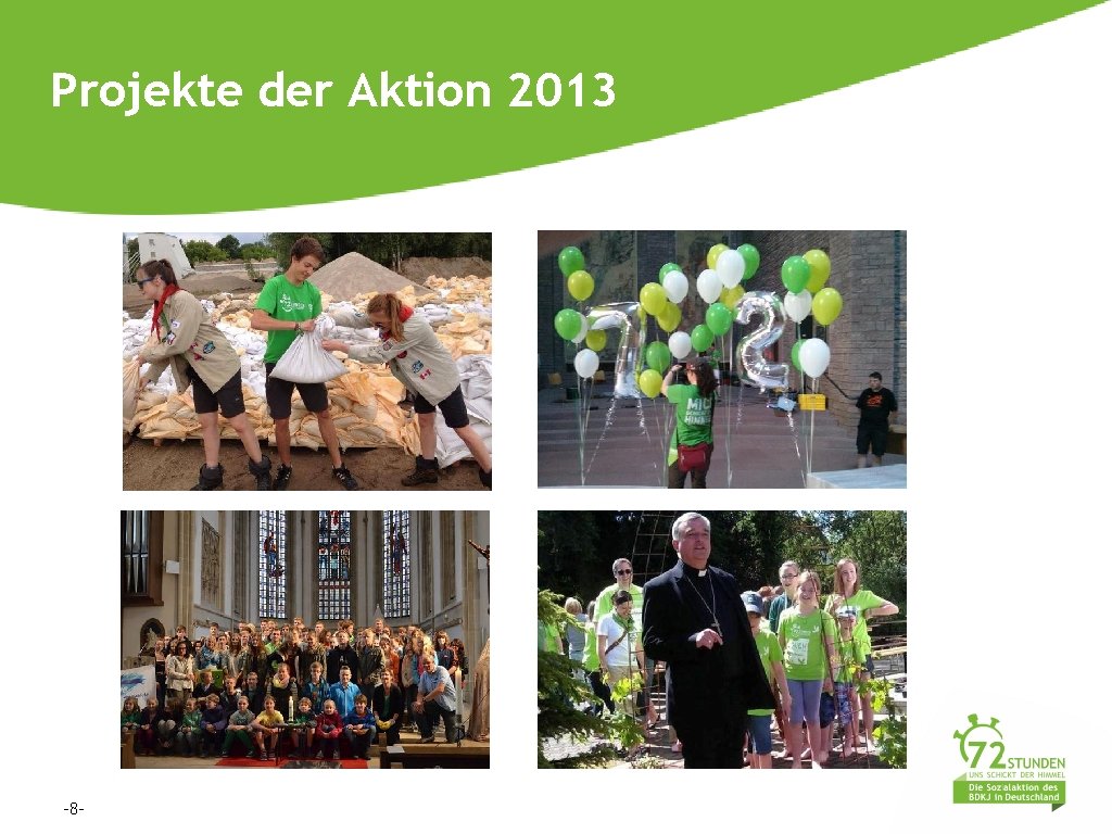 Projekte der Aktion 2013 -8 - 