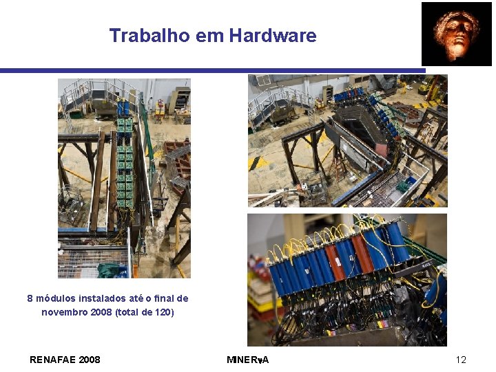 Trabalho em Hardware 8 módulos instalados até o final de novembro 2008 (total de
