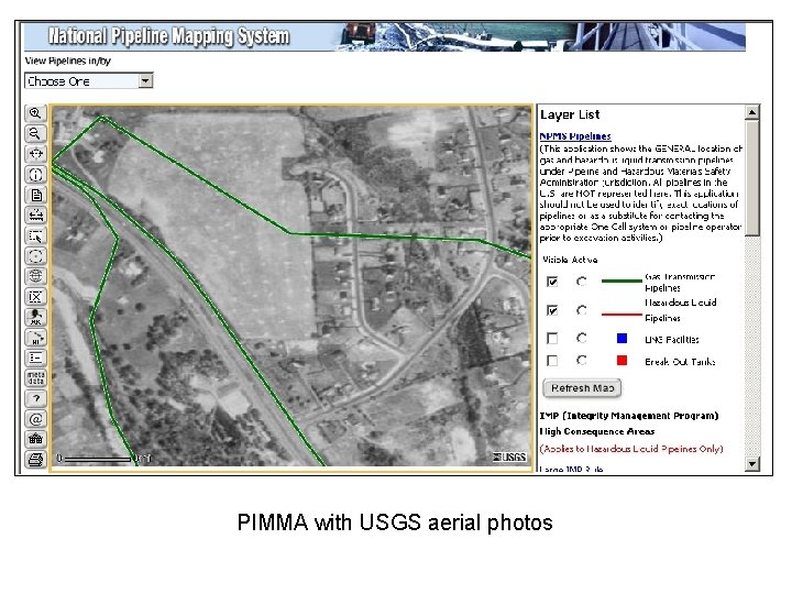 PIMMA with USGS aerial photos 