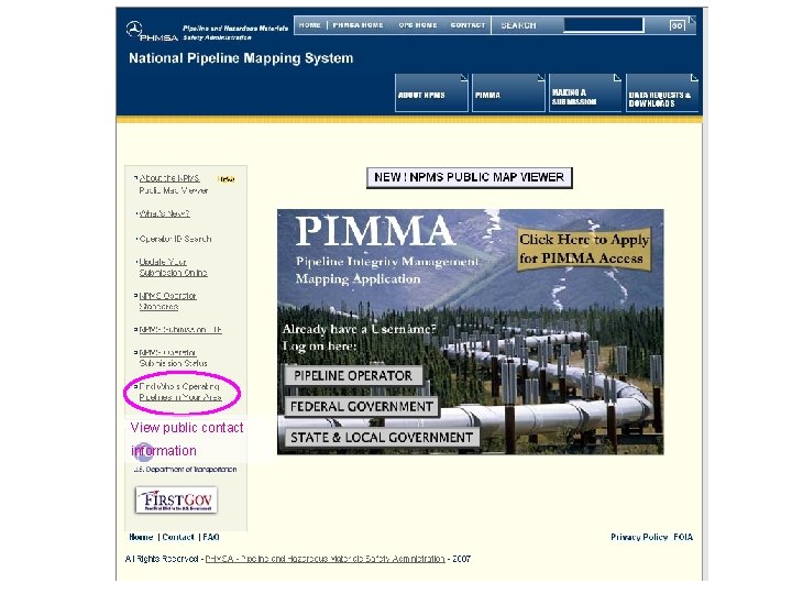 View public contact information 