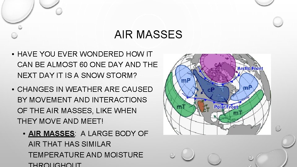 AIR MASSES • HAVE YOU EVER WONDERED HOW IT CAN BE ALMOST 60 ONE