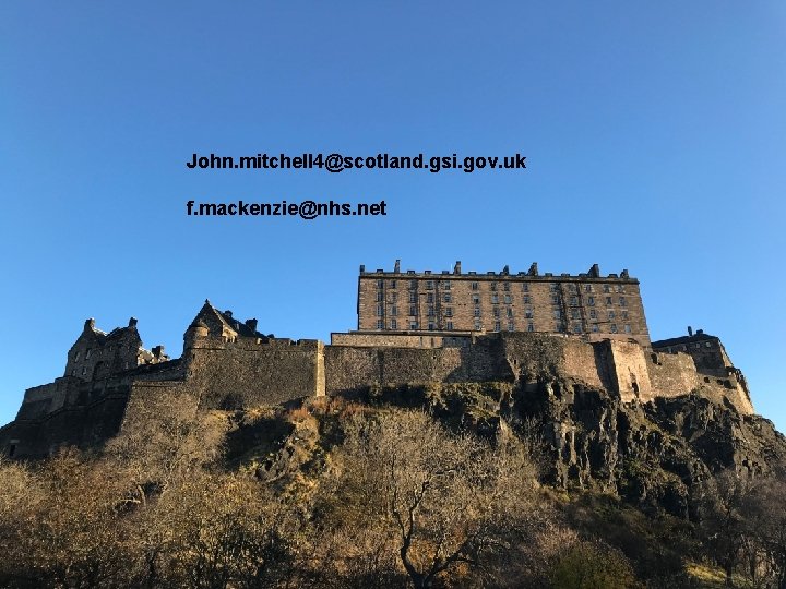 Scotland John. mitchell 4@scotland. gsi. gov. uk • Population = 5. 5 m f.