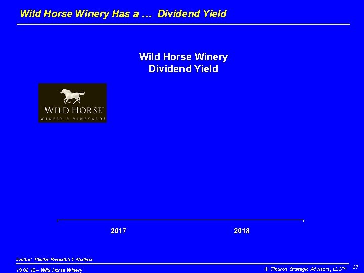 Wild Horse Winery Has a … Dividend Yield Wild Horse Winery Dividend Yield Source: