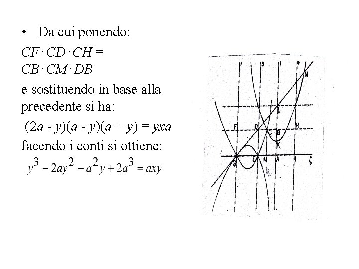  • Da cui ponendo: CF⋅CD⋅CH = CB⋅CM⋅DB e sostituendo in base alla precedente