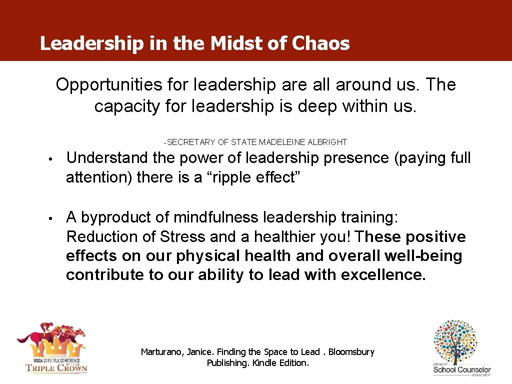 Leadership in the Midst of Chaos Opportunities for leadership are all around us. The