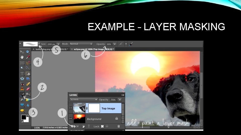 EXAMPLE – LAYER MASKING 