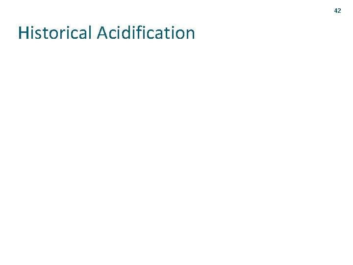 42 Historical Acidification 