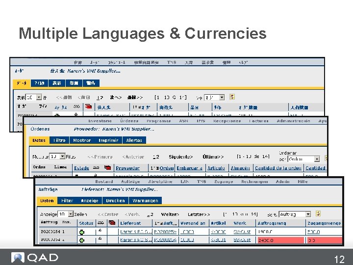 Multiple Languages & Currencies 12 