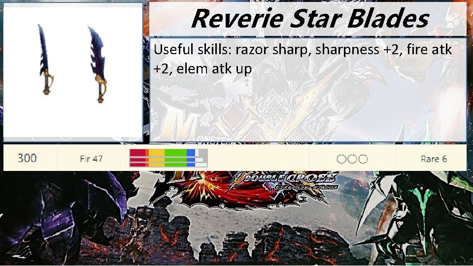 fyre Reverie Star Blades Useful skills razor sharp