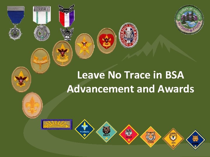 Leave No Trace in BSA Advancement and Awards 