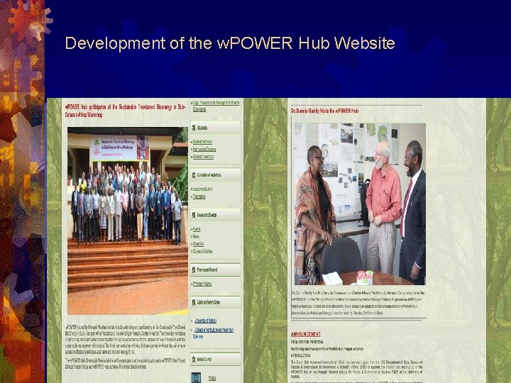 Development of the w. POWER Hub Website 