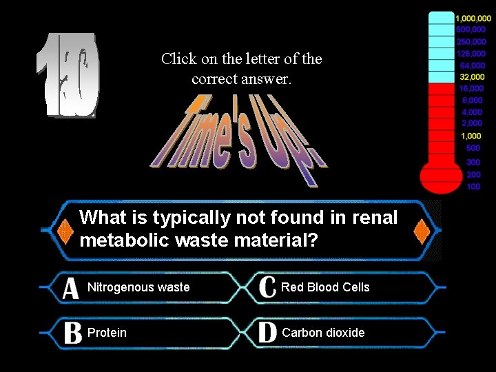 Click on the letter of the correct answer. $16, 000 Question What is typically