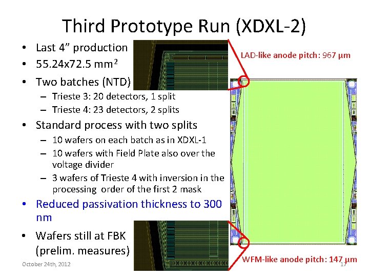 Third Prototype Run (XDXL-2) • Last 4” production • 55. 24 x 72. 5