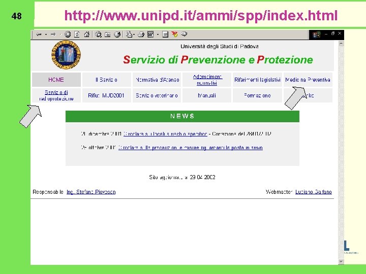 48 http: //www. unipd. it/ammi/spp/index. html 