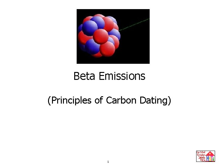 Beta Emissions (Principles of Carbon Dating) 1 