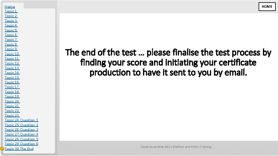 Home Topic 1 Topic 2 Topic 3 Topic 4 Topic 5 Topic 6 Topic