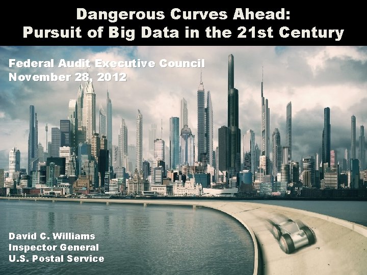 Dangerous Curves Ahead: Pursuit of Big Data in the 21 st Century Federal Audit