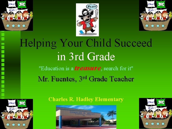 Helping Your Child Succeed in 3 rd Grade "Education is a treasure, search for