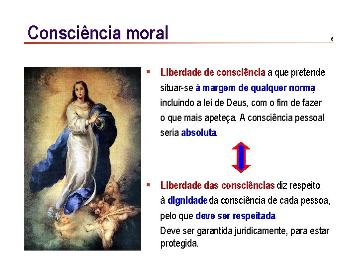 Consciência moral § Liberdade de consciência: a que pretende situar-se à margem de qualquer