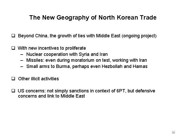 The New Geography of North Korean Trade Beyond China, the growth of ties with