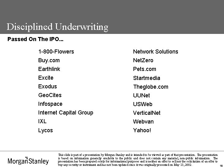 Disciplined Underwriting Passed On The IPO. . . 1 -800 -Flowers Network Solutions Buy.