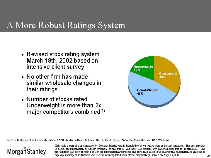 A More Robust Ratings System · · · Note: Revised stock rating system March