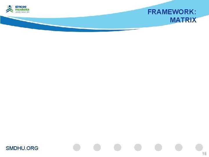 FRAMEWORK: MATRIX SMDHU. ORG 18 