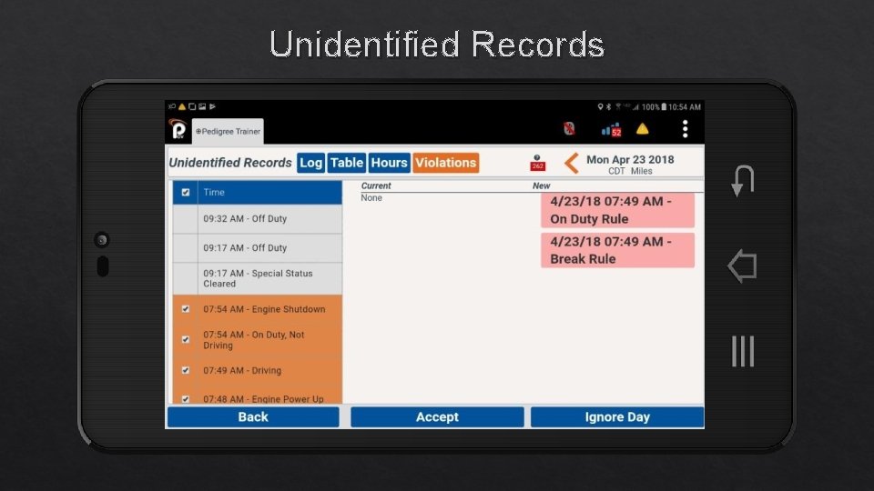 Unidentified Records 