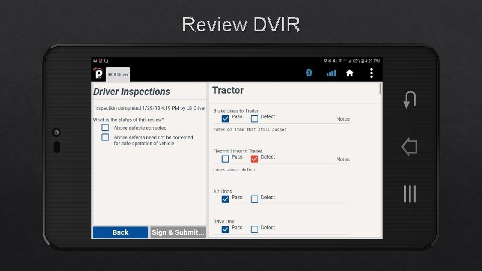 Review DVIR 