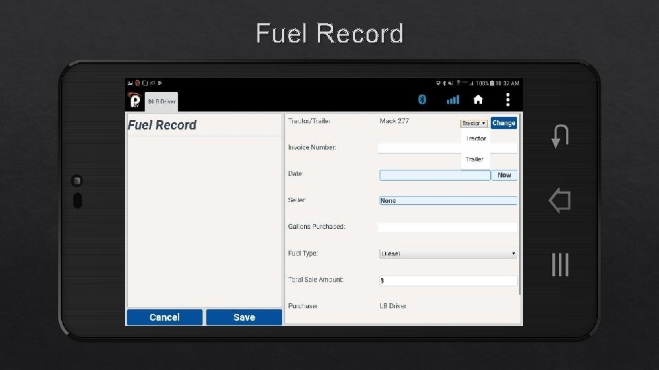 Fuel Record 