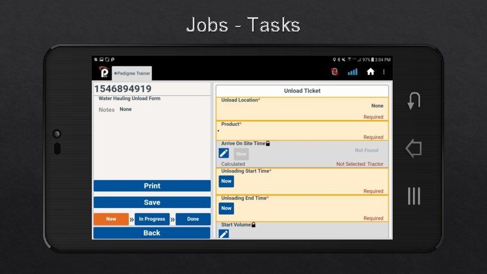 Jobs - Tasks 