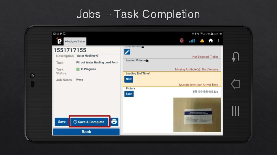 Jobs – Task Completion 