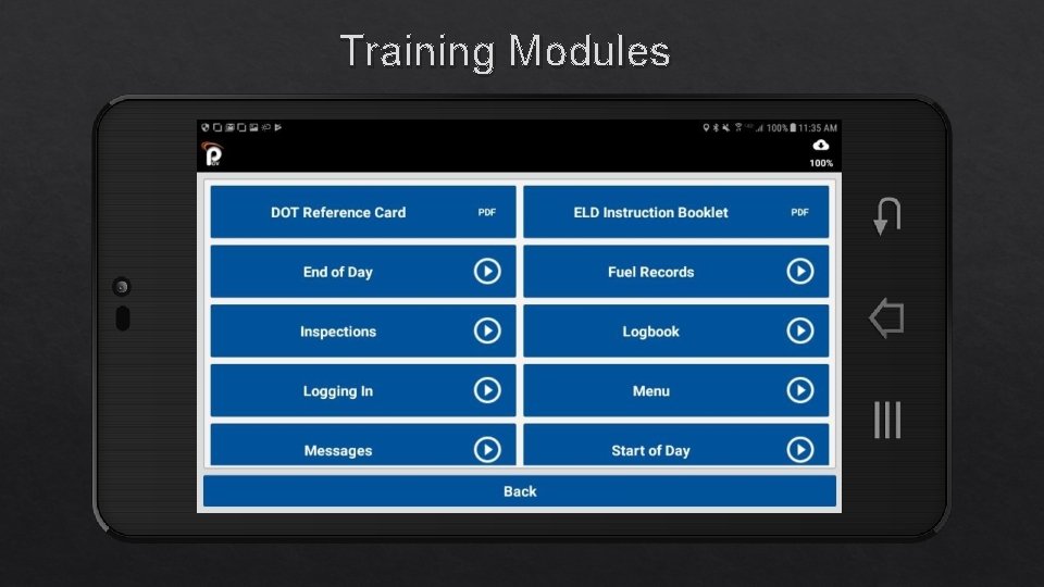 Training Modules 