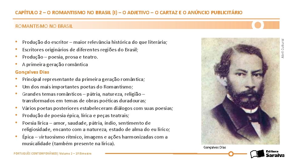 CAPÍTULO 2 – O ROMANTISMO NO BRASIL (I) – O ADJETIVO – O CARTAZ