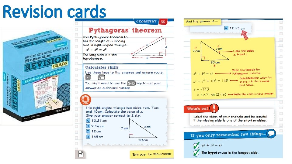 Revision cards 