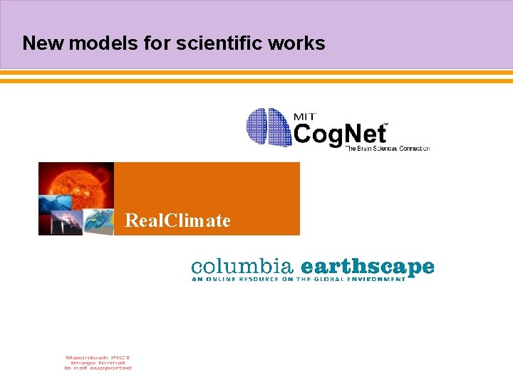 New models for scientific works Real. Climate 
